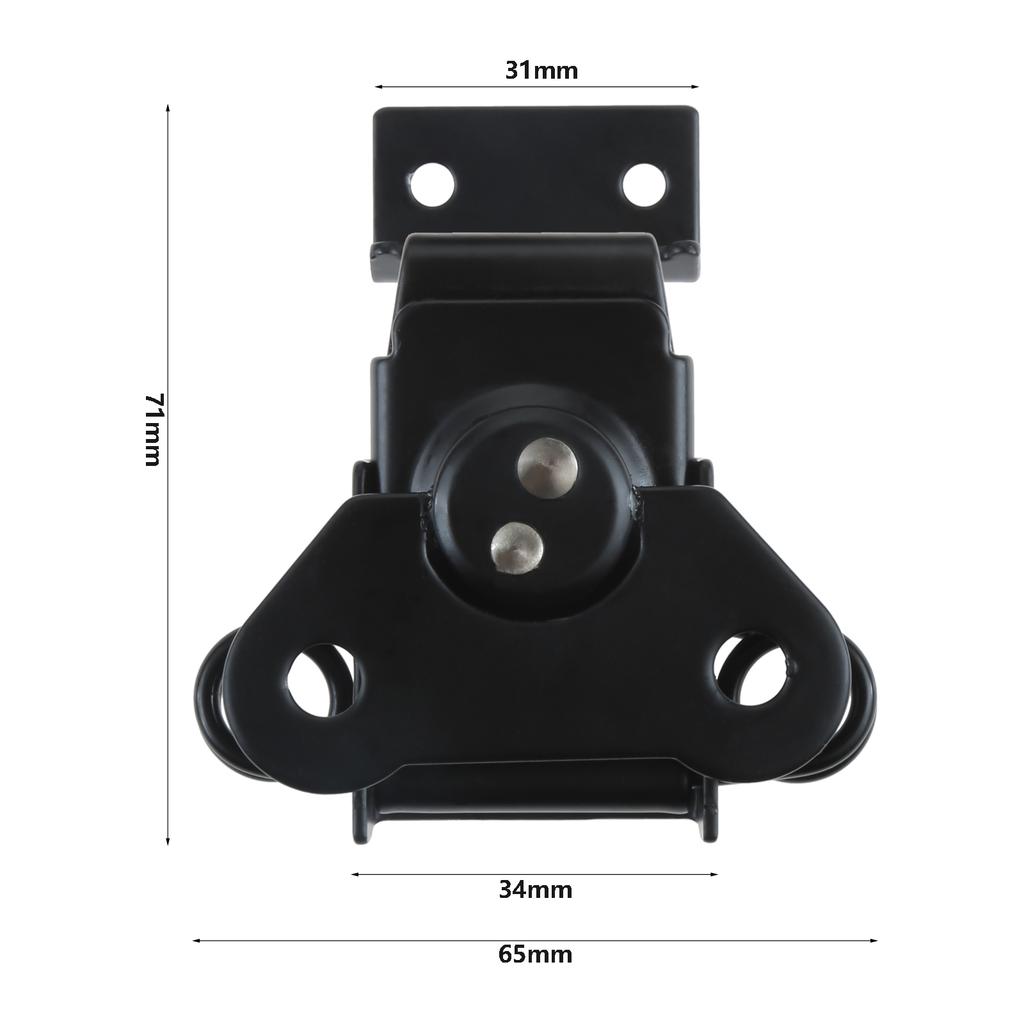 1PC Butterfly Shape Luggage Twist Latch Catch Clamp Hasps and Keeper Wooden Box Suitcase Flight Case Buckle Rotary Lock Black