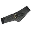 Leather Womens Elastic Waist Belt With Pin Closure For Formal Or Attire Casual