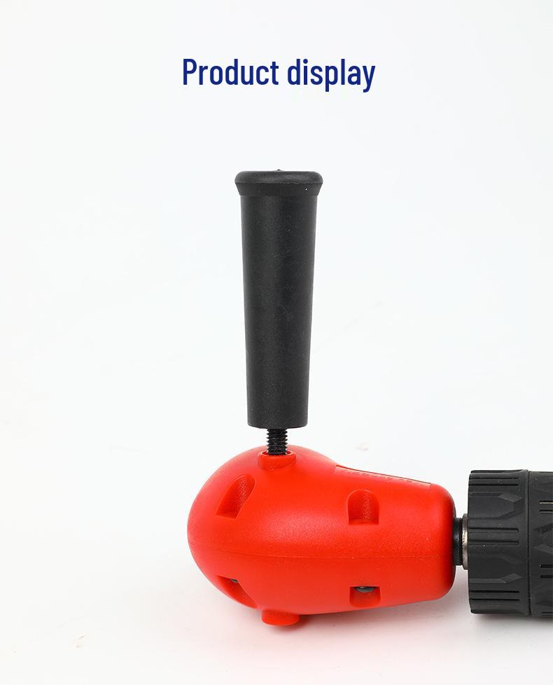 High-Speed Steel Right Angle Electric Drill Adapter with Self-Tightening Three-Jaw Chuck