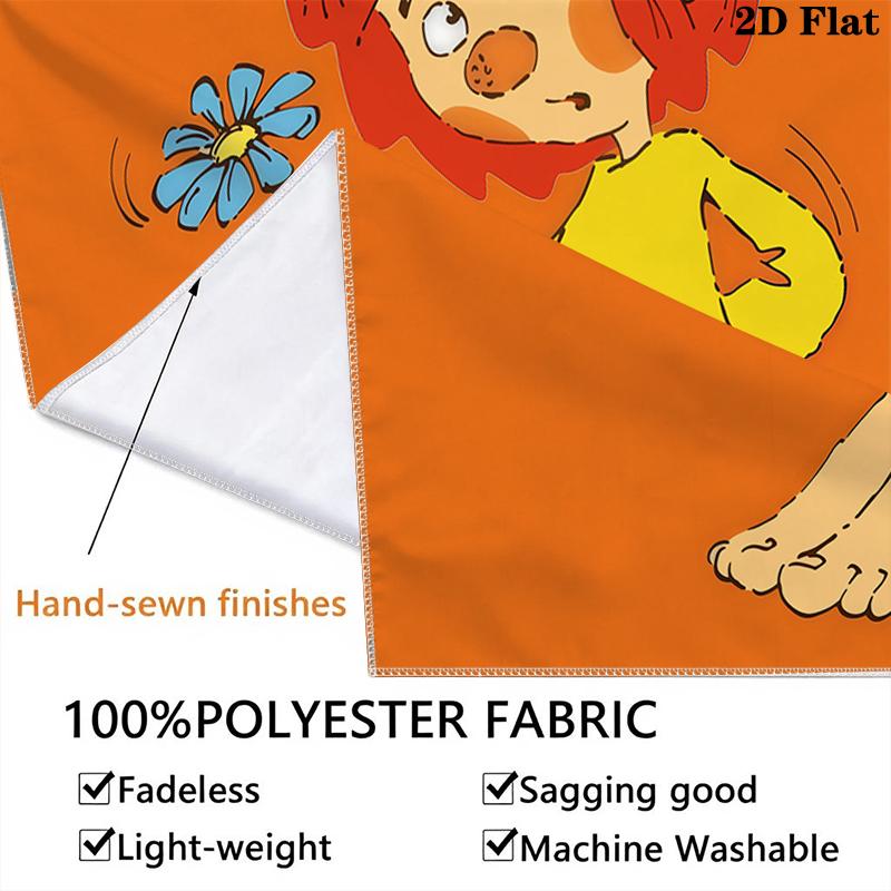 Custom Name Pumuckl Wall Tapestry Aesthetic Wall Hanging Printed Fabric Blanket Decorative Tapestries for Bedroom Living Room Home Decor