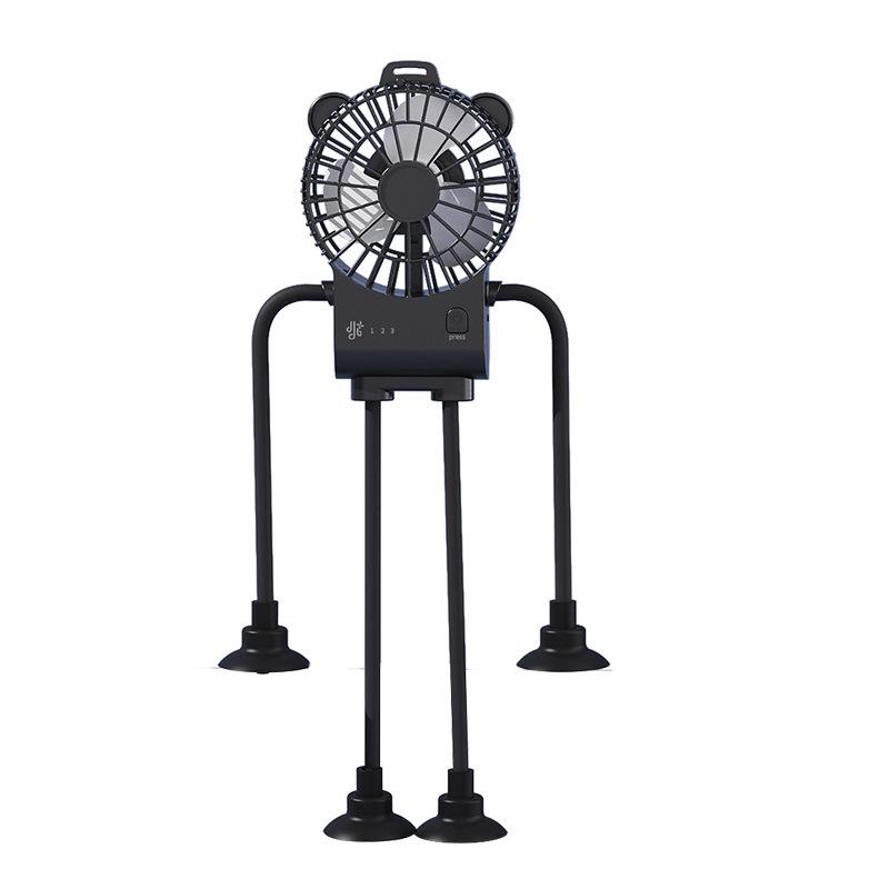 Octopus Suction Cup USB Mini Fan: Quiet, Portable, Universal for Desktop and Kitchen.