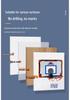 Transparent Basketball Hoop for Kids with Scoreboard, Wall-Mounted, No-Drill, Door Hanging Indoor Slam Dunk Backboard.