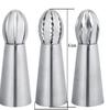 3Pcs Russian Flower Icing Piping Nozzles Tips Cake Decoration Pastry Cupcake Baking Tools