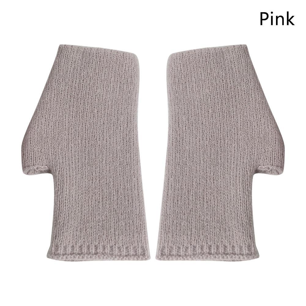 Защита для рук Кашемировые перчатки с открытыми пальцами Вязаные перчатки Митенки с половиной пальца Женские Девичьи