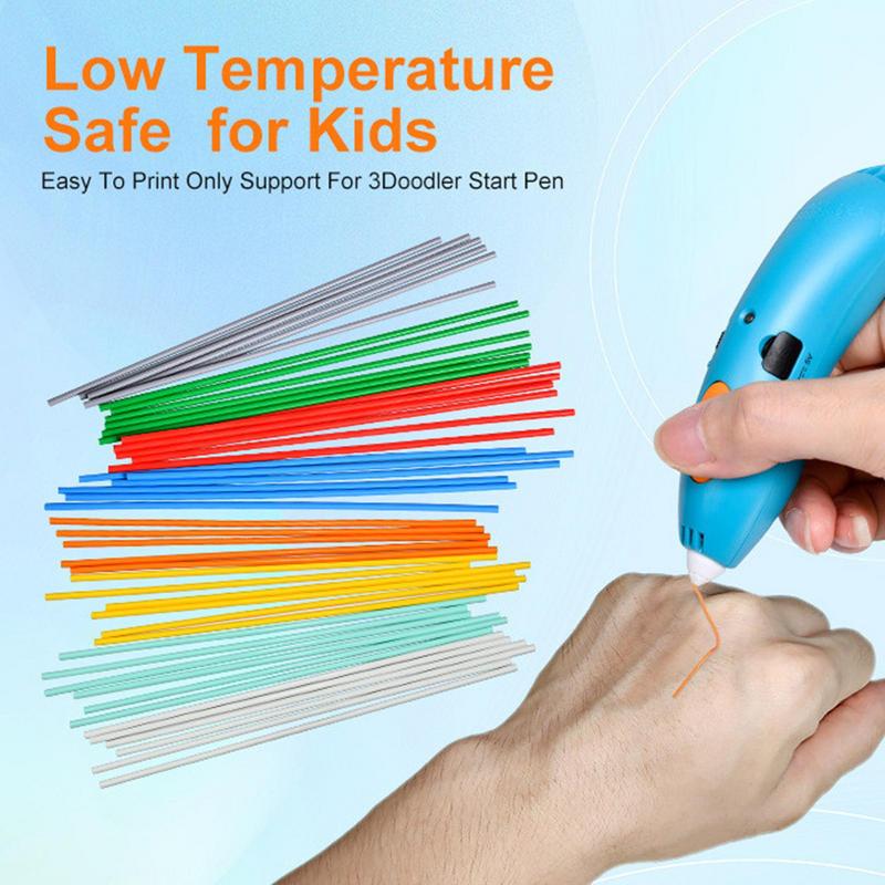 160 шт. 32 цвета стержней для 3D-ручек 2,5 мм Pla 3D-ручки Печатные кабели Нити для 3D-принтера Материалы для печати Высокоточный принтер