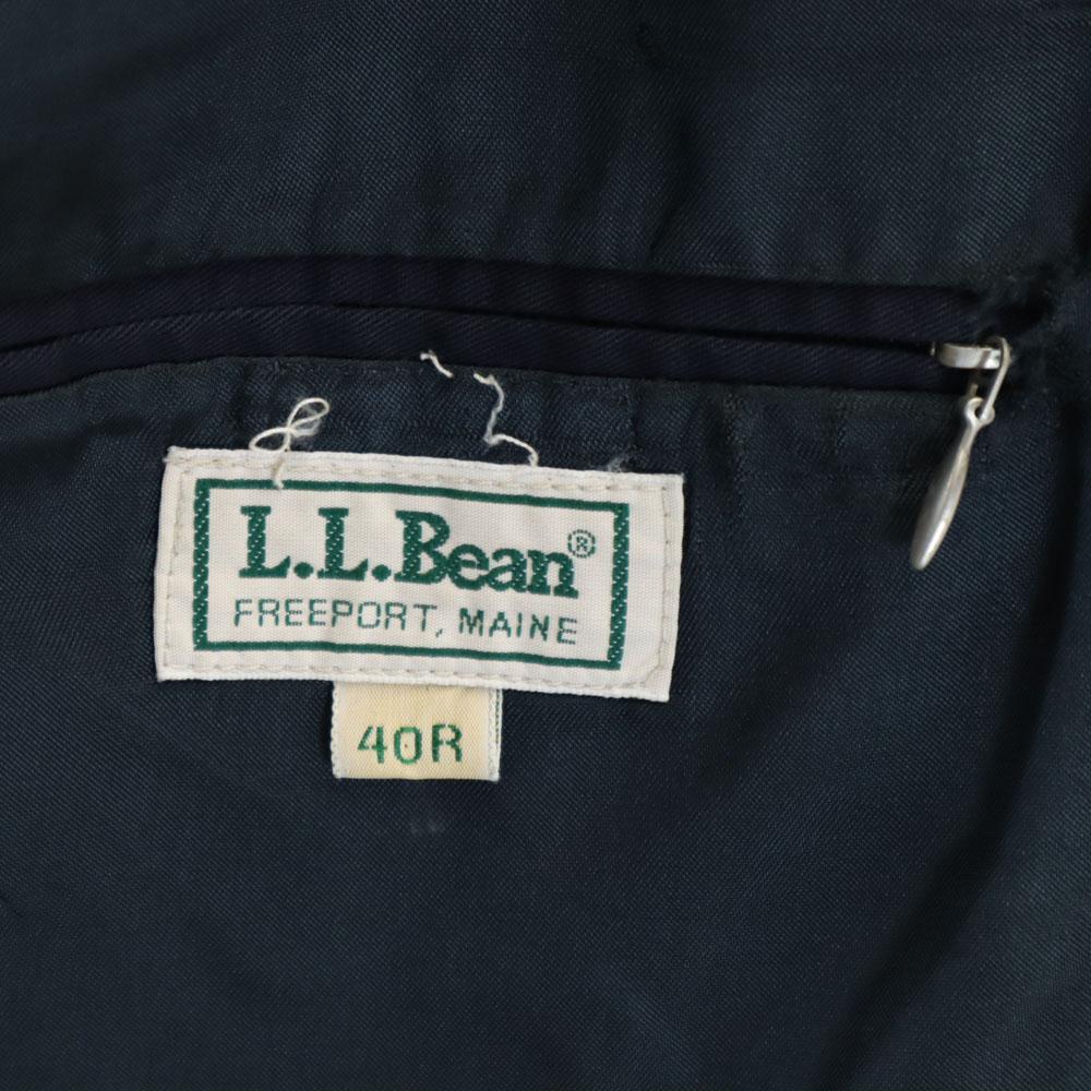L.L.BEAN Винтажный пиджак-буш 80-х годов, сделано в США, 40R, темно-синий блейзер, мужской, б/у