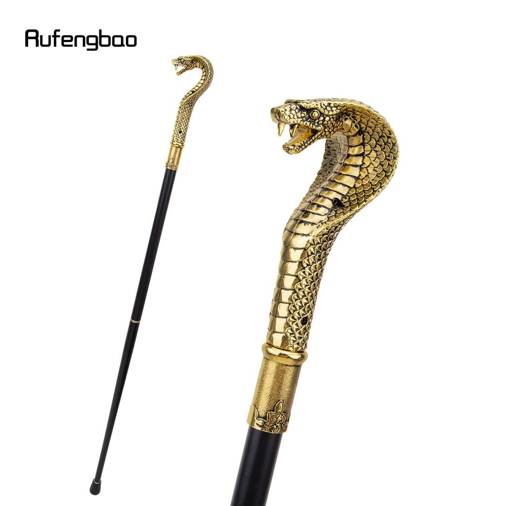Golden Cobra Head Luxury Decorative Walking Stick Sword for Men and Women Party Fashion Elegant Snake Walking Stick with Sword