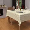 Festive Square Anti-stain Tablecloth In Pure Cotton 180x180 Cm CELESTE Silver, by Soleil d'Ocre