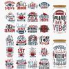 UV DTF Stickers 24pcs Sports Quote UV DTF Cup Wrap for 16 Oz Glass