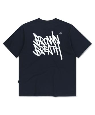 Футболка с биркой BROWNBREATH - Темно-синяя