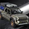 lqbn4 Travel Version 1/24 TOYOTA Tacoma Pickup Alloy Car Model Diecast Metal Off-Road Vehicles Car Model Sound and Light Kids Toy Gift
