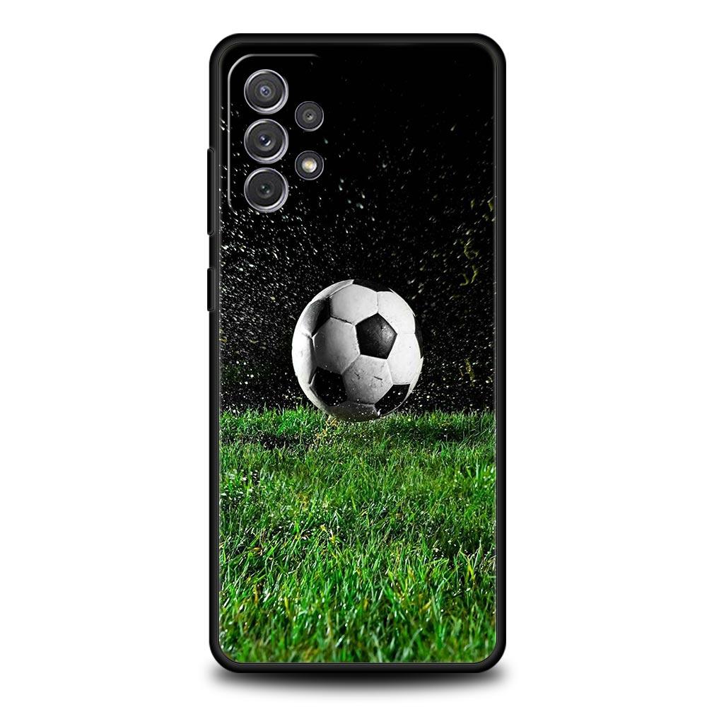 Soccer Ball Football Field Phone Case for Samsung Galaxy A51 A71 A21S A12 A11 A31 A52 A41 A32 A23 A33 A53 A73 A03S A13 5G Cover