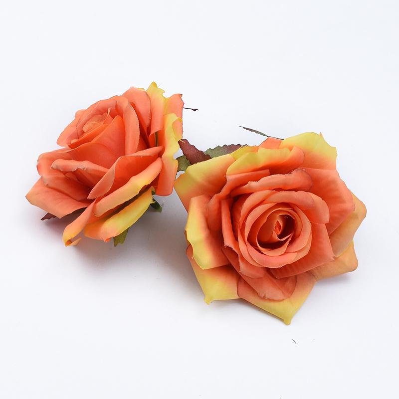 50/100pcs Silk Roses Flowers Wall Room Accessories Festival Car Decoration Home Wedding Cheap Artificial Plants Bride Brooch Diy