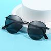 Vintage Metal Frame Sun Glasses UV Protection Hippie Glasses Trendy Round Sunglasses  for Women Men