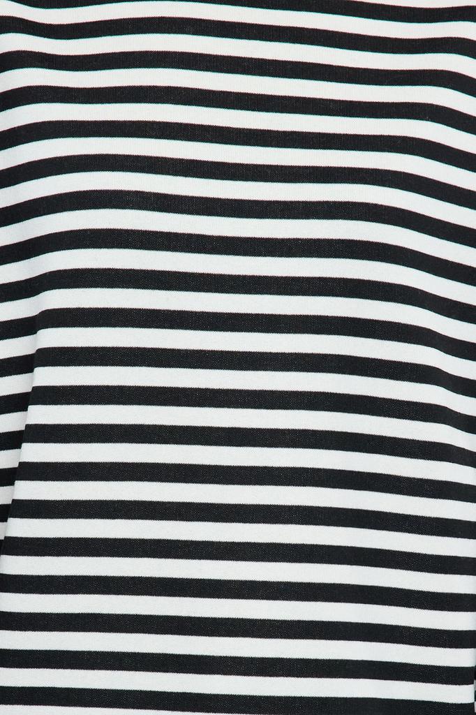 Женский модный стильный свитшот, черная базовая полосатая водолазка оверсайз, полуводолазка, толстая внутри, флисовая вязаная толстовка