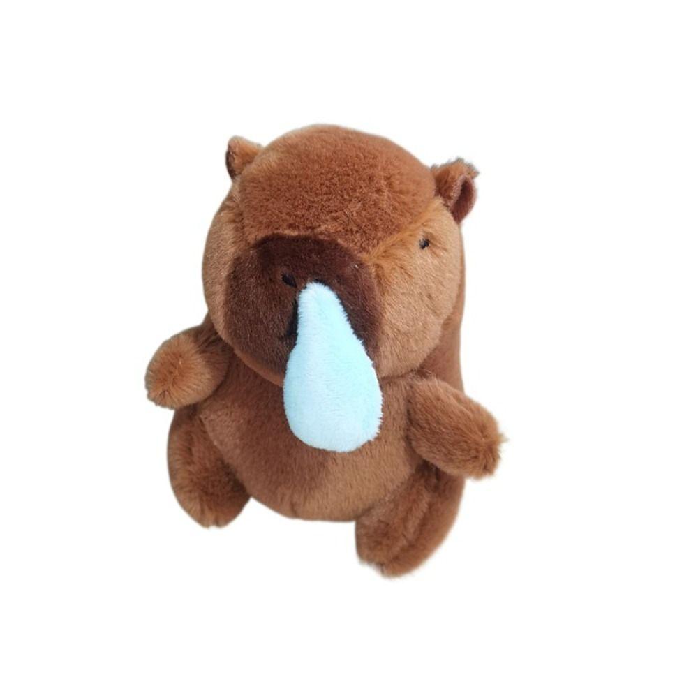 Многоцветная имитация капибары подвеска милая игрушка пушистая кукла животное головной убор капибара кукла дети