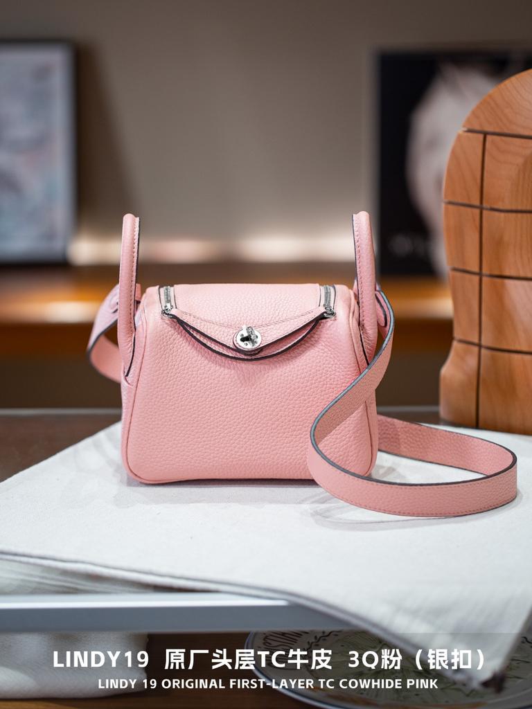 19cm TC Leather Card Case Real Leather Doctors Bag Five Gold Handheld Crossbody Single Shoulder Womens Bag Fashion