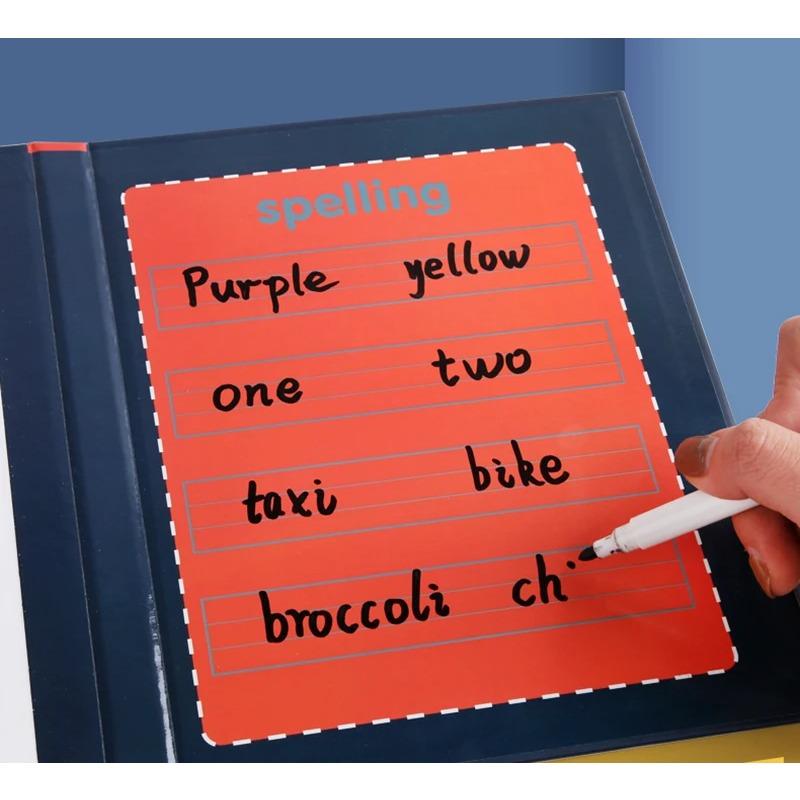 Развитие Монтессори для малышей Карточки с английским алфавитом Магнитные игрушки-пазлы Раннее обучение Изучение слов Письмо Правописание Учебные пособия