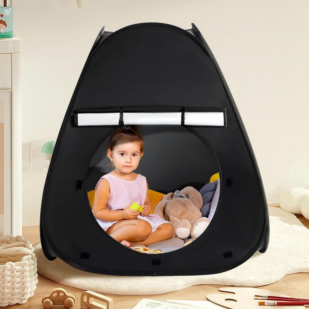 Black Out Tent Portable For Relieving Children's Stress Anxiety,Kid Playhouse For Reading Sleeping Stay Calm Foldable Quick Assembly
