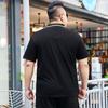 Футболка с отворотами Fat Man с короткими рукавами Летняя одежда Fat Man плюс размер Футболка с воротником среднего размера с половиной рукавов большого размера Поло