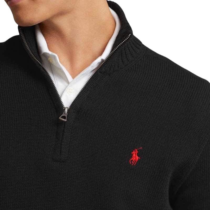Polo Ralph Lauren short zip-up cotton pullover 710859939003-003