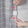 S-1set Multi-purpose Curtain Clip - Transparent Plastic, No Power Required - Very Suitable for Bathrooms and Kitchens