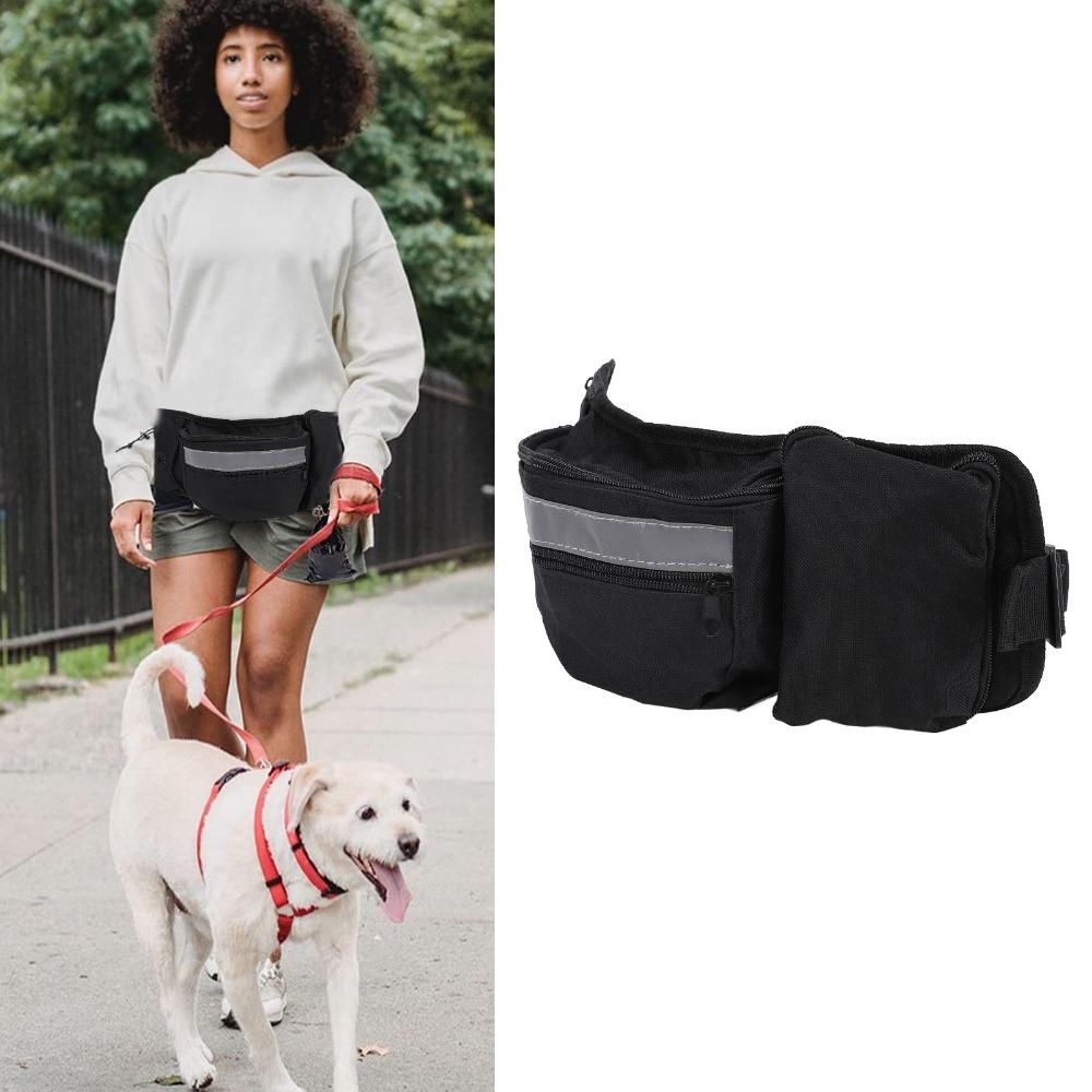 Adjustable Waist Straps Dog Training Pouch Multi Function Dog Treat Bag Park Pet Training