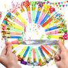 65 шт. Длинногубые Веселые Свистульки - Забавные Пластиковые Дуделки, Креативные Шумелки для Праздника, Реквизит для Атмосферы Вечеринки, ZSY