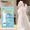 10Pcs/Bag Cpe Extended Disposable Gloves Transparent Non-Slip Acid Work Safety Food Grade Household Cleaning Gloves