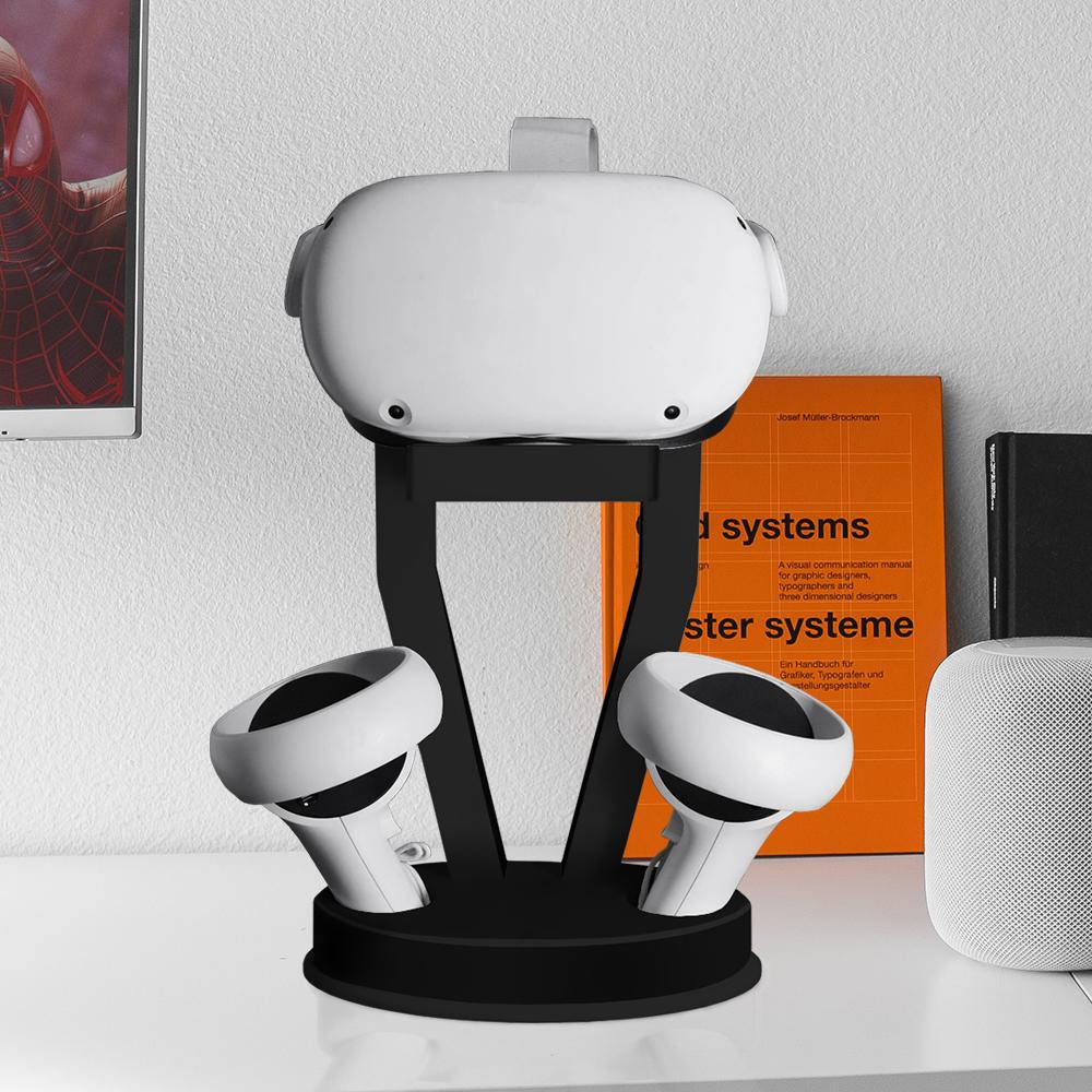 JYS JYS-OC002 Desktop Storage Stand VR Headset Controller Holder Display Rack for Oculus Quest 2