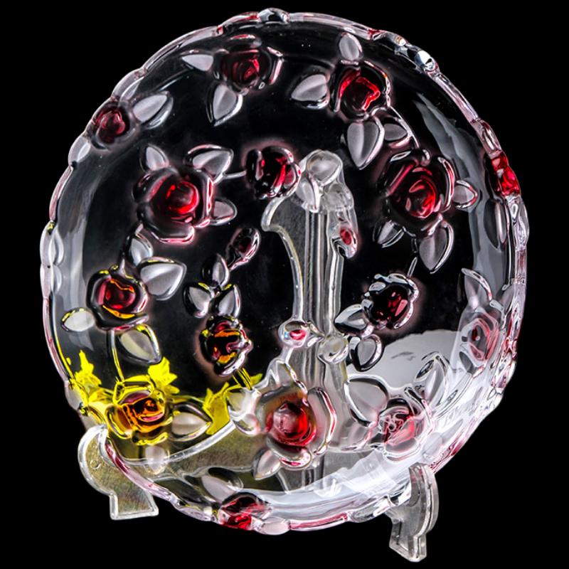 Флавинмси Европейская Роза Хрустальная Стеклянная Фруктовница