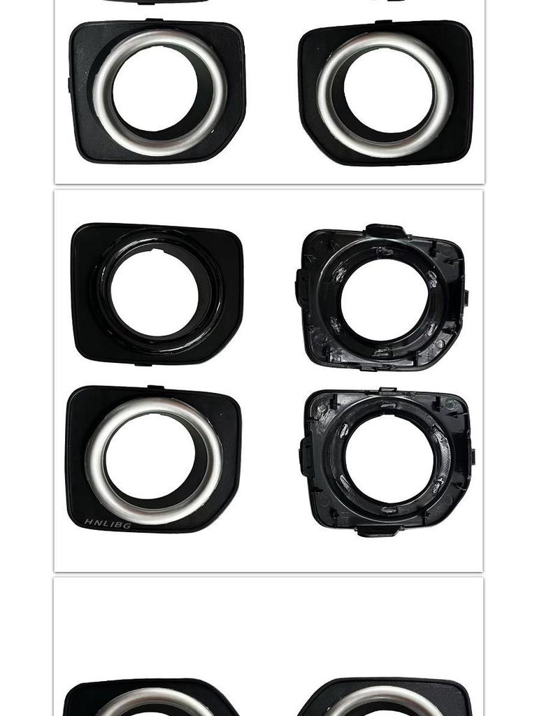 Land Rover Discovery 4 Fog Light Bezels, Silver/Black, LR051335/6/7