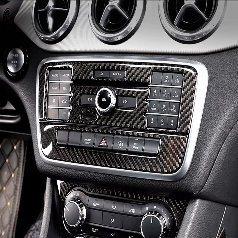 For Mercedes Benz A Class W176 GLA X156 CLA Accessories Car Interior Air Conditioning CD Console Panel Cover Trim Car Styling