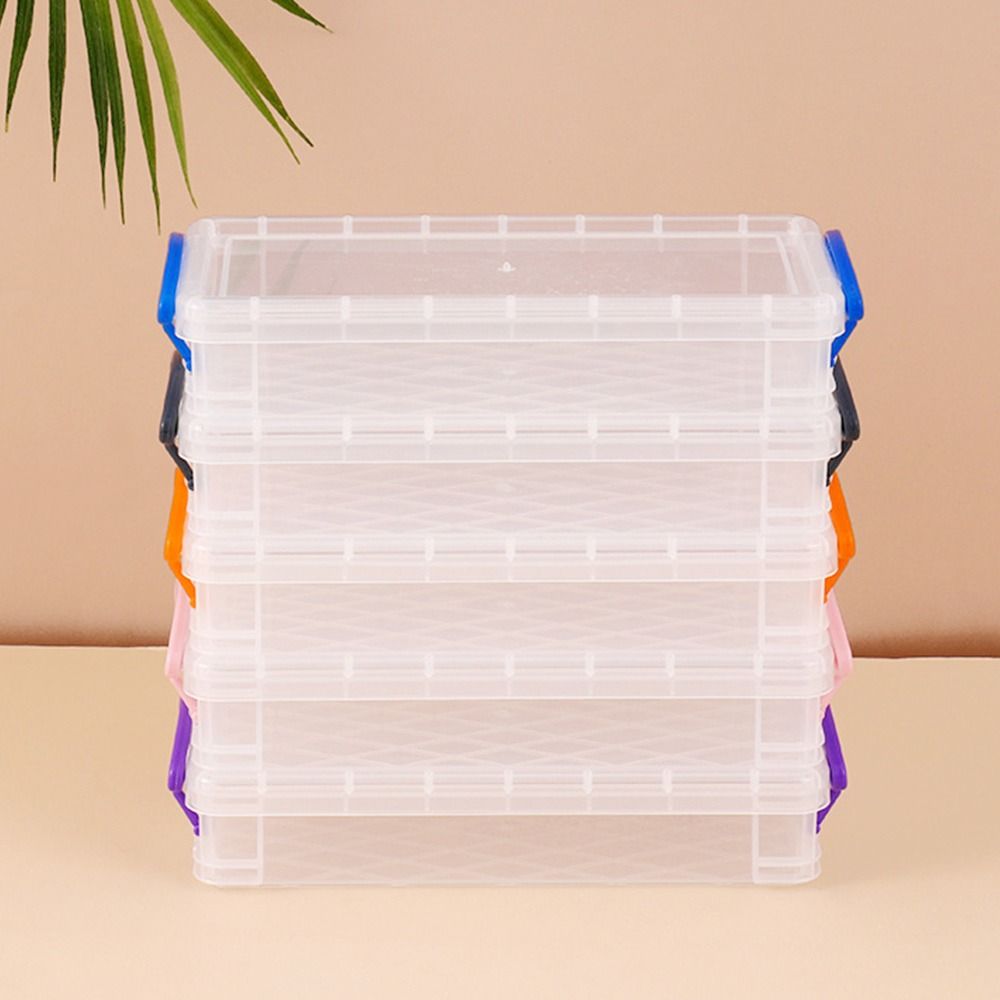 Color Paintbrush Box Watercolor Stationery Storage Box Portable Watercolor Storage Change Key