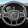 msbn8 Leather Car Steering Wheel Cover for Volvo XC90 B6 T8 V90 S60 2024 2023 2022 12colors Breathable Anti Slip  Auto Accessories