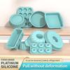 Silicone Baking Molds Fluted Round Cake Pan Non-Stick Bundt Forms Jello Buntcake Gelatin Loaf Bread Mould