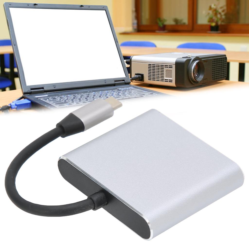 3 In 1 TypeC Docking Station TypeC To HD Multimedia Interface USB 3.0 TypeC Adapter