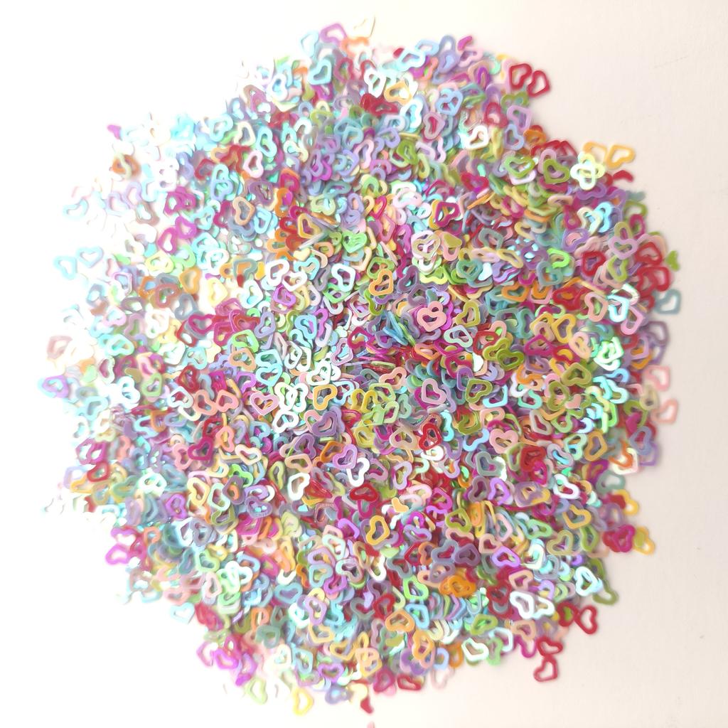 Hot Sale PVC Confetti Bag Filled Sequins DIY Decorative Sequins
