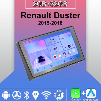 Android Carplay автомобильное радио для Renault Duster 2015-2018 мультимедийный проигрыватель головное устройство стерео GPS навигация BT WIFI 2+32 ГБ