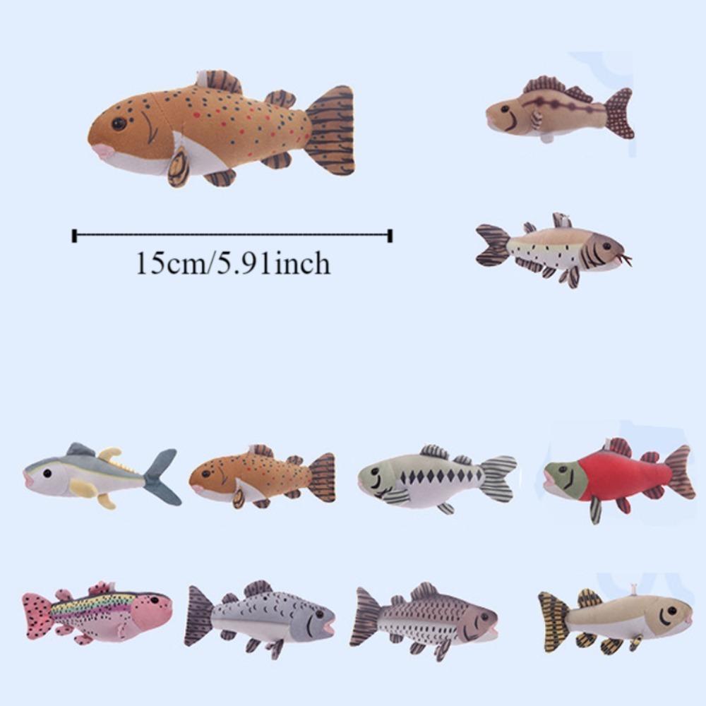 Simulation Aquarium Fish Plush Doll Ocean Fish Plush Pendant Tropical Fish Keychain Bag Hanging