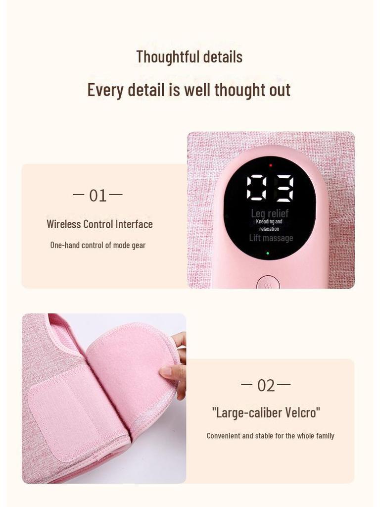 Многофункциональный массажер для ног с горячим компрессом и давлением воздуха для похудения и облегчения боли в икрах