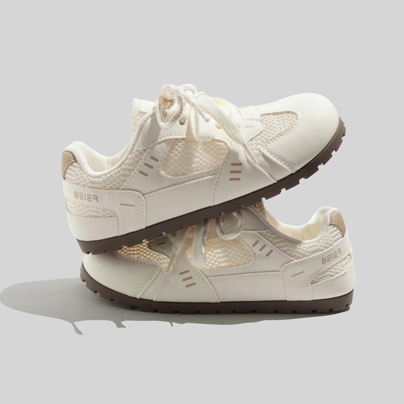 Summer mesh breathable casual shoes new ins lightweight student soft-soled sports training shoes