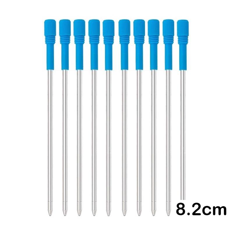 5/10/50 PCS Ballpoint Pen Refills Metal 82mm Pen Refill Black Blue Pen Refills Gifts Office School Supplies Stationery