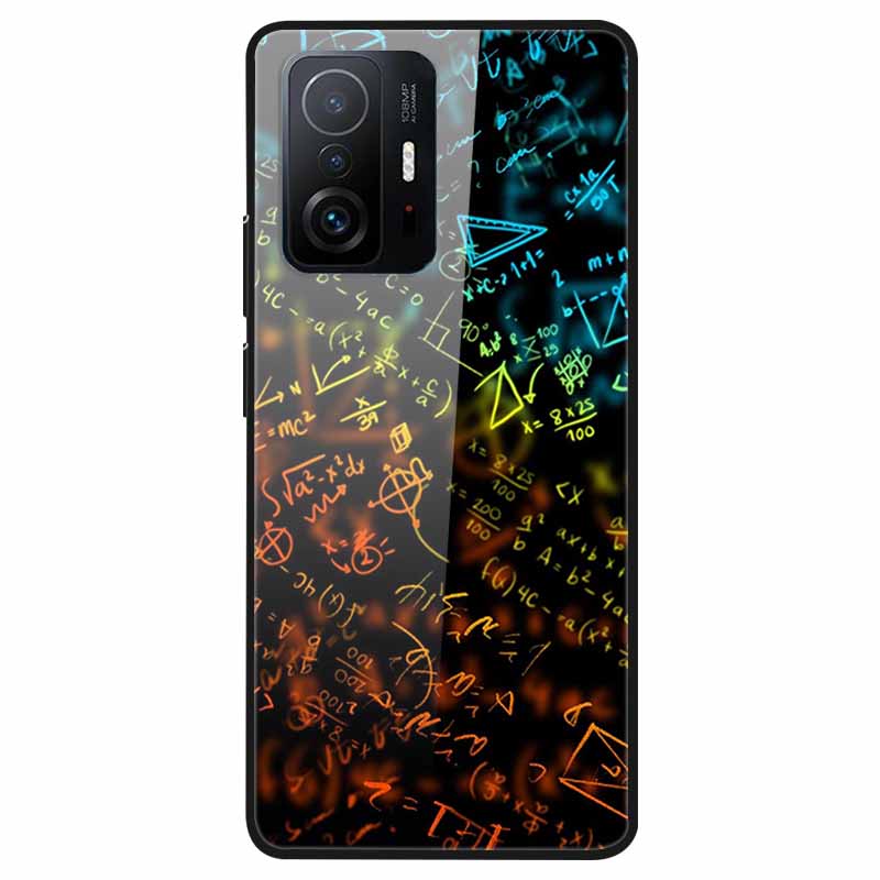 Закаленное Стекло Чехол Для Xiaomi 11T Чехол 6.67 Крутой Бампер Жесткий Стеклянный Чехол Для Xiaomi 11T Pro Чехол Mi 11T Pro Mi11T Capa Оболочки
