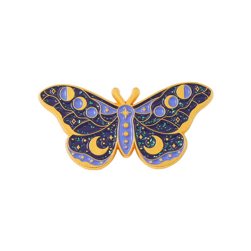 Butterfly Enamel Pin Cartoon Witch Animals Brooch Badges Insect Punk Lapel Clothes Women Kids Jewelry Backpack Gift for Friends