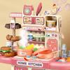 Mini Children Kitchen Toys Set Cook Food Pretend Play Role Toys Kitchen Counter Play Set  Kids Gift