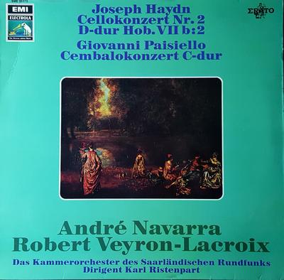 Грампластинка JOSEPH HAYDN GIOVANNI PAISIELLO Joseph Haydn Виолончельный концерт №2 DD SME95078 Electrola 1966 Германия Классика Б/у