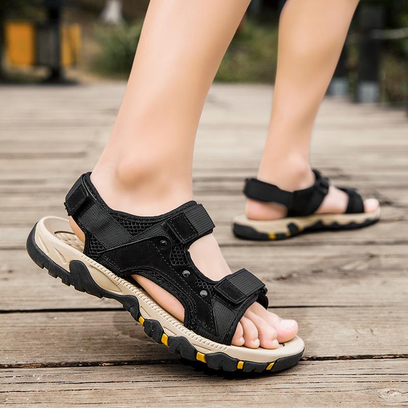 Summer Outdoor Sandals for Men Breathable Hiking Shoes Water Beach Mens Sandals Camping Climbing Aqua Sneaker