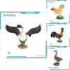 Farm Animal Chicken Duck Goose Model Set For Kids Education And Home Decor With Pvc Realistic Bird Figures