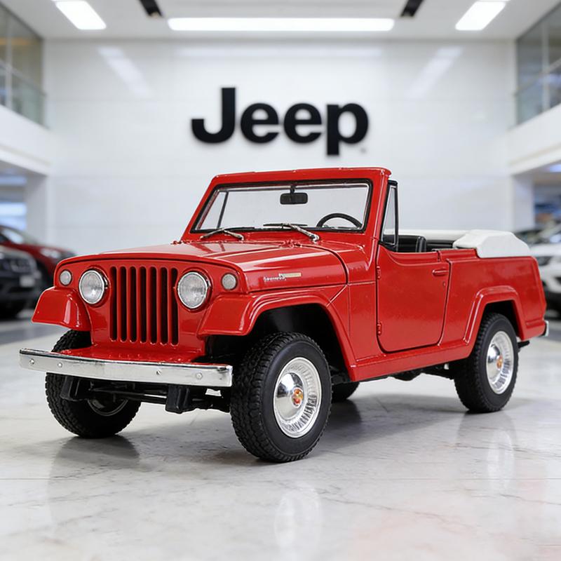 WELLY 1:24 Jeep Jeepster Commando 1967 Alloy Car Diecasts & Toy Vehicles Car Model Miniature Scale Model Car Toy For Children